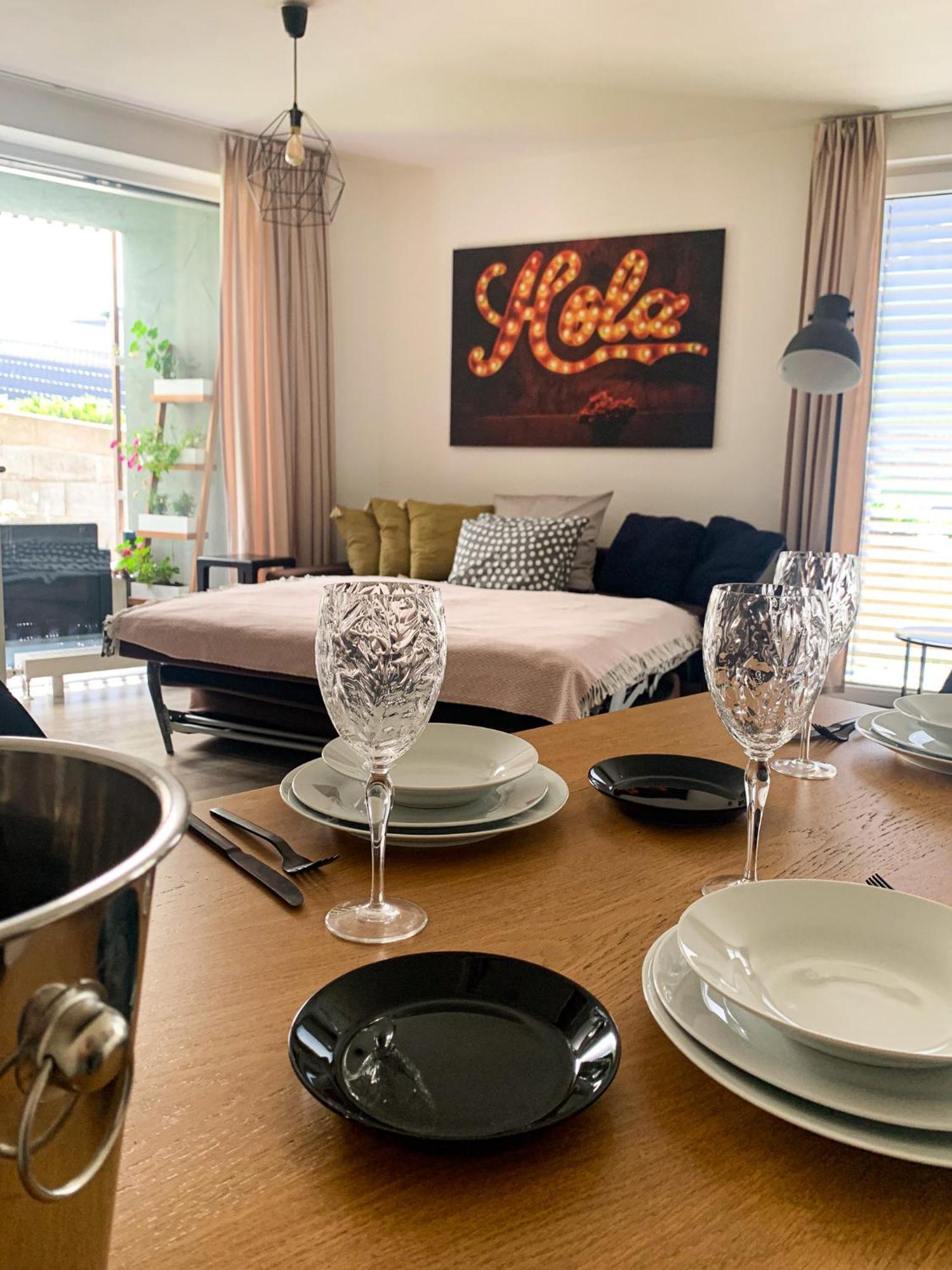 Jezerni Apartman S Terasou A Saunou V Lakepark Residence 多克西 外观 照片